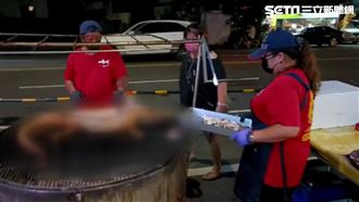 中秋節烤「帶皮鱷魚」！業者說話了
