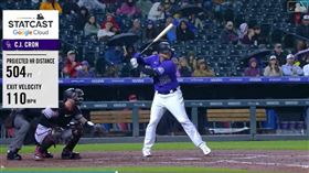 ▲克隆（C.J. Cron）敲504英尺全壘打，寫下本季最遠紀錄。（圖／翻攝自MLB官網）