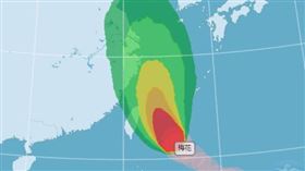 颱風　梅花　暴風圈（圖／翻攝自中央氣象局）
