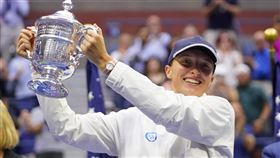 波蘭籍世界球后斯威雅蒂（Iga Swiatek）在美網封后。（圖／路透社／達志影像）