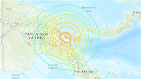 巴紐強震（圖／翻攝自USGS）