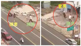 分居妻被載出門　綠帽尪球棒追車