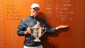 ▲波蘭球后斯威雅蒂（Iga Swiatek）奪下本季第2座大滿貫冠軍。（圖／翻攝自US Open Tennis推特）