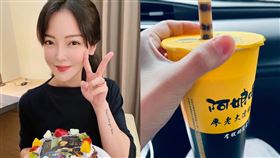 趙心姸朝聖廖老大飲料店（圖／翻攝自趙心姸臉書）