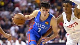 ▲雷霆榜眼霍格倫（Chet Holmgren）在推特發文表示自己迫不急待想要再打球了。（圖／美聯社／達志影像）