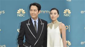 艾美獎 李政宰女友林世玲。（圖／美聯社／達志影像）