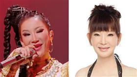 「華語樂壇天后」李玟（圖左）近日被網友說撞臉資深女星司馬玉嬌（圖右）。（圖／翻攝愛奇藝、司馬玉嬌臉書）