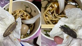 原PO吃牛肉麵，在碗裡發現蛞蝓。（圖／翻攝自《爆料公社》）