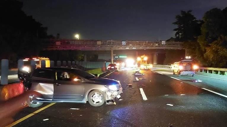 國3古坑梅山段5車追撞　1男不治