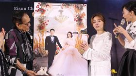 王瞳婚紗照。（記者楊澍攝影