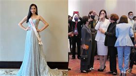 代表台灣參加亞洲環球小姐選美的佳麗高曼容
沈慧虹臉書