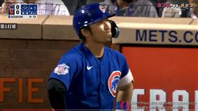 ▲鈴木誠也初次對戰狄格隆，吞下3次三振不說，就連球都碰不到。（圖／翻攝自SAMURAI MLB Players YouTube頻道畫面）