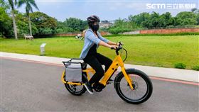電動輔助自行車（E-Bike）／e-cargo貨車款CG135為邑昇一貫走高利基市場核心精神的代表之作，以貨物採運及戶外旅遊露營需求為目標，主攻海外市場。（圖／記者戴玉翔攝影）