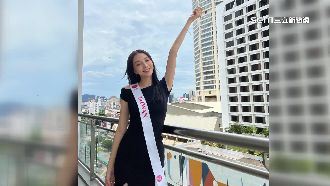 高曼容超愛國！參賽都披「台灣」背帶