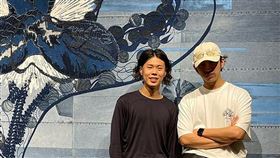 陳柏霖收藏畫作、作者彭柏碩《藍花 Perennial》。（圖／無敵影業提供）