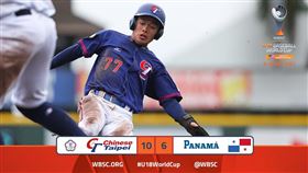 台灣隊在預賽最終戰擊敗巴拿馬，豪取5連勝快意進複賽。（圖／翻攝自WBSC官方推特）