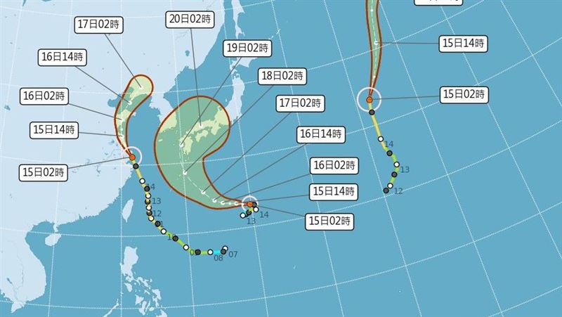 南瑪都增強上看中颱　北台降雨時間曝