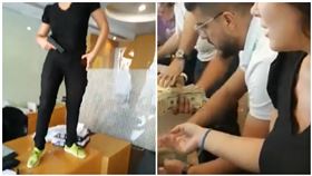  經濟崩盤帳戶被凍結3年！黎巴嫩女「為救癌姊」持槍搶銀行（圖／翻攝自@timourazhari推特）https://twitter.com/timourazhari/status/1569967902018732038