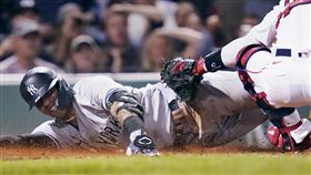 ▲托瑞斯（Gleyber Torres）跑出場內3分砲。（圖／美聯社／達志影像）