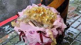 金莎,電線桿,下雨（圖／網友Mars Lin授權提供）