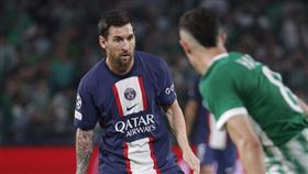 ▲梅西（Lionel Messi）在歐冠連續18季都進球，寫歷史第1人。（圖／翻攝自巴黎聖日耳曼推特）