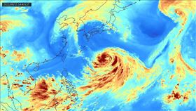 南瑪都的水氣雲圖。（圖／翻攝自台灣颱風論壇｜天氣特急 臉書）