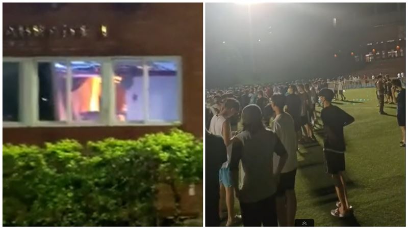 桃園銘傳深夜氣爆！住宿生嚇醒逃竄