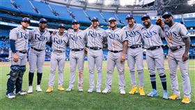 ▲光芒排出拉丁美洲裔打線，大聯盟史上第1次。（圖／翻攝自MLB推特）