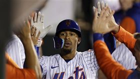 ▲林多（Francisco Lindor）在克萊門提日開轟。（圖／美聯社／達志影像）