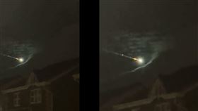 女王逝傳異象，天空見神秘火球。（圖／翻攝自Vanessa推特）