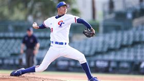 台灣隊抗韓推出王牌黃保羅先發。（資料圖／棒協提供）