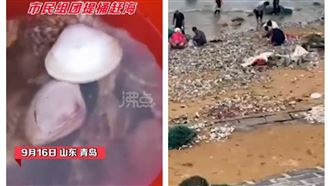 梅花颱風最後來這　海灘乍現驚人一幕