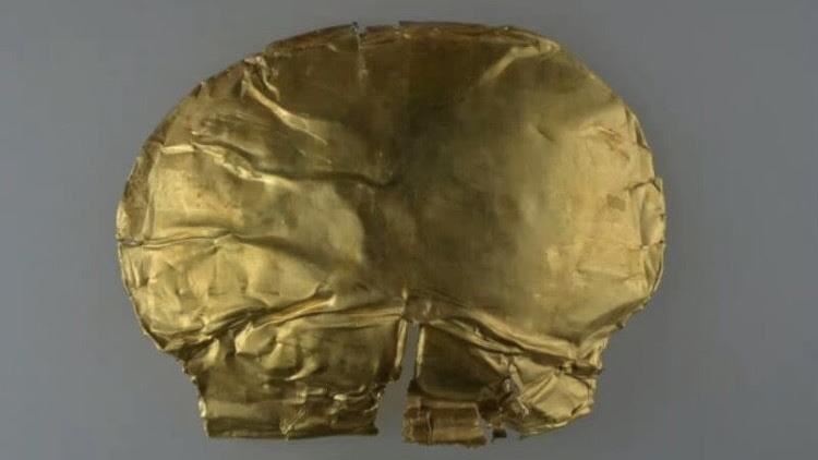不敗金身　鄭州商代遺址首出土金覆面