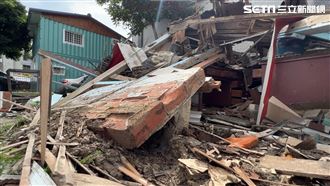 新／25分連三震！台東日式房屋倒塌
