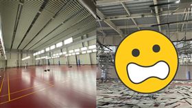 桃園市八德國民運動中心也傳出災害。