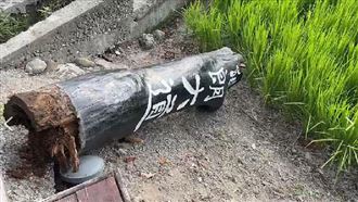 新／地震太晃！池上伯朗大道地標倒了