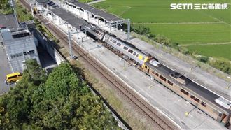 6.8強震自強號出軌　空拍畫面曝光