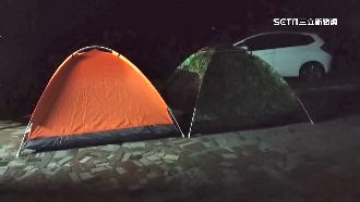 震到不敢回家睡！居民搭帳篷露天避難