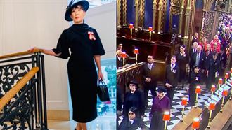 「金球獎視后」現身英女王國葬！出席原因曝光