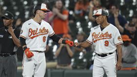 ▲金鶯7局下才敲出全場首安。（圖／美聯社／達志影像）