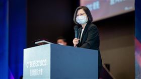 總統蔡英文今（20）日出席「2022臺灣資安大會」開幕典禮。（圖／總統府提供)