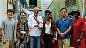 《芳香嶺La Colline Parfumée》(左至右)演員張豐豪、演員吳可熙、導演Abderrahmane SISSAKO、演員Nina Mélo、演員張翰、演員Isabelle Kabano。（圖／高雄市電影館提供）