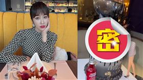 姊妹們為林佩瑤準備的立體造型蛋糕，竟是抱馬桶嘔吐的芭比娃娃。（組合圖／翻攝自linpeiyao IG）