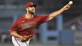 ▲邦加納（Madison Bumgarner）戰道奇6局僅挨1安，投出本季代表作。（圖／美聯社／達志影像）