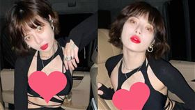 ▲泫雅韓國性感小野馬辣度不減！緊身Bra秀美胸。（圖／翻攝自IG hyunah_aa）