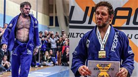 湯姆哈迪參加巴西柔術比賽。（圖／翻攝自taped_fingers 臉書）