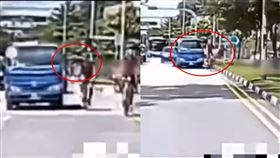 貨車,自行車,後照鏡