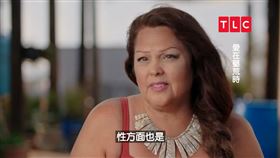 翻攝自TLC旅遊生活頻道youtube
《愛在墾荒時》圖說：56歲的北美原住民安潔拉對27歲的小男友情有獨鍾。