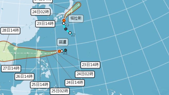 16號颱風諾盧生成　雙颱「迴避」台灣