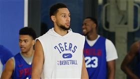 ▲西蒙斯（Ben Simmons）埋怨前東家76人。（圖／美聯社／達志影像）